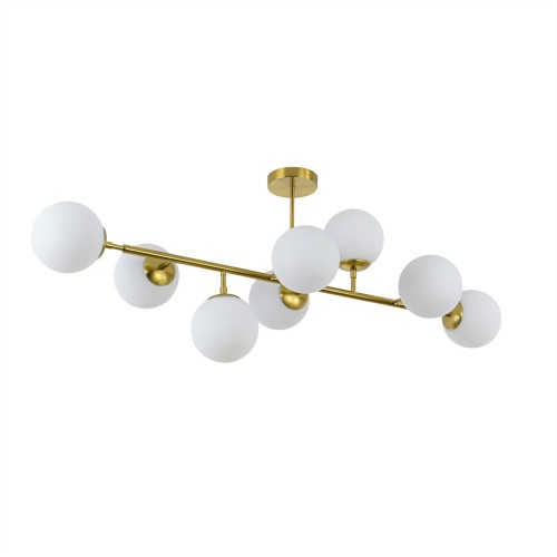Lampa wisząca żyrandol Dorado LP-002/8P Light Prestige 8x E14 Metal / Złoty