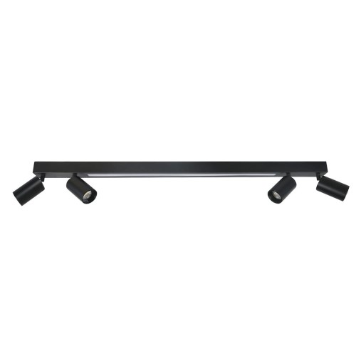 Lampa sufitowa reflektorowa Perugia LP-0703/4C BK Light Prestige 4xLED+GU10 Metal Czarny