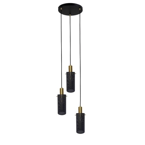 Lampa wisząca sufitowa Tirana LP-945/3P BK Light Prestige 3xE27 Metal Czarny
