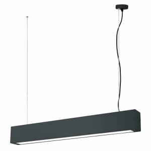 Lampa wisząca sufitowa Ibros LP-7001/1P 20 BK-63 18 CCT Light Prestige zintegrowane LED Metal Czarny