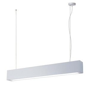 Lampa wisząca sufitowa Ibros LP-7001/1P 20 WH-63 18 CCT Light Prestige zintegrowane LED Metal Biały