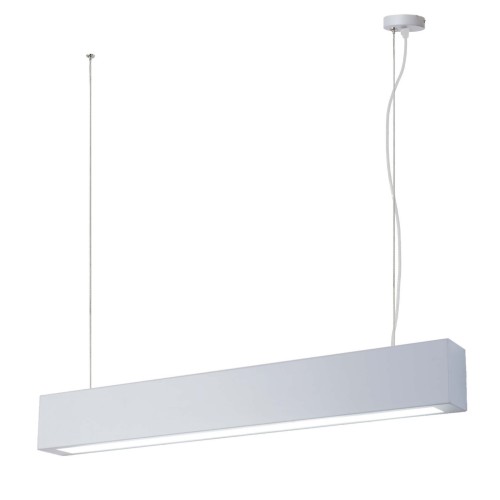 Lampa wisząca sufitowa Ibros LP-7001/1P 20 WH-63 18 CCT Light Prestige zintegrowane LED Metal Biały