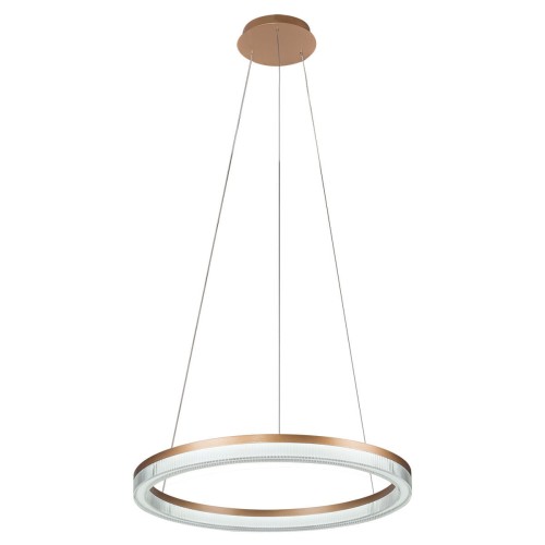 Lampa wisząca sufitowa Midway LP-033/1P L GD Cristal Triangle Light Prestige Metal/Akryl