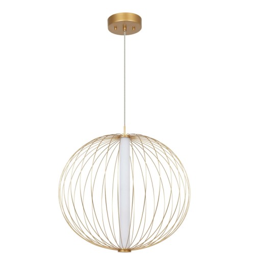 Lampa wisząca sufitowa Treviso LP-798/1P L GD Light Prestige 1x28W Zintegrowane LED Metal Złoty