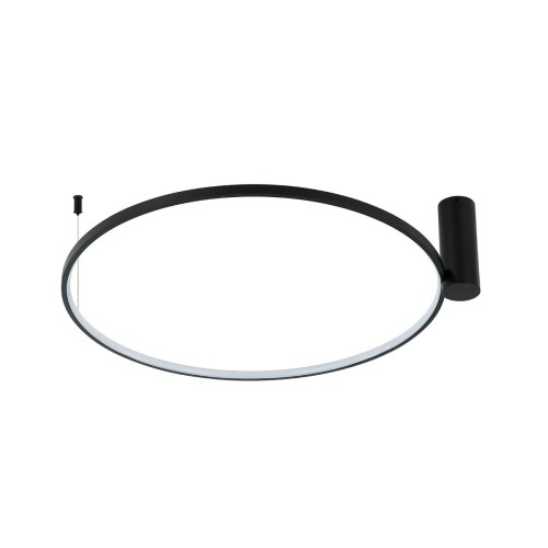 Lampa wisząca sufitowa Ring LP-909/1C S BK CCT Light Prestige LED Metal Czarny