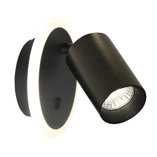 Lampa sufitowa spot Parma LP-0612/1WS BK Light Prestige 1 GU10 Metal Czarny