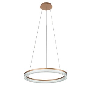 Lampa wisząca sufitowa Midway LP-033/1P S GD Cristal Triangle Light Prestige Metal/Akryl