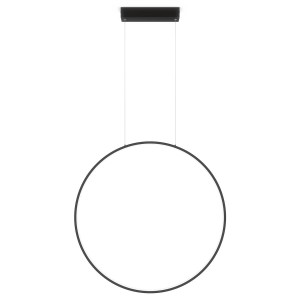 Lampa wisząca sufitowa Mirror LP-999/1P L BK CCT Light Prestige zintegrowane LED Metal Czarny