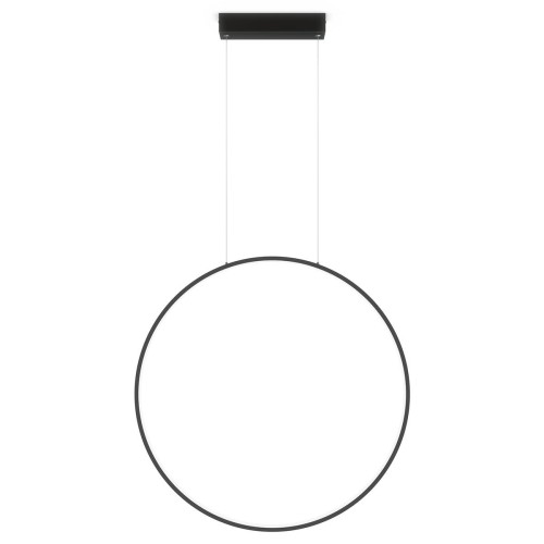 Lampa wisząca sufitowa Mirror LP-999/1P L BK CCT Light Prestige zintegrowane LED Metal Czarny