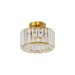 Lampa sufitowa plafon Vetro LP-2910/1C GD Light Prestige 1x E27 Metal/Akryl/Szkło Złoty/Transparentny