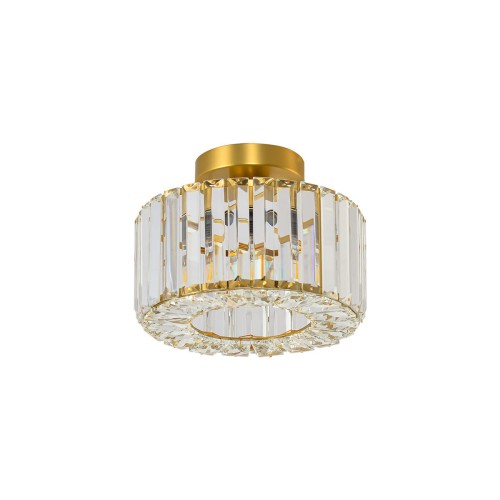 Lampa sufitowa plafon Vetro LP-2910/1C GD Light Prestige 1x E27 Metal/Akryl/Szkło Złoty/Transparentny