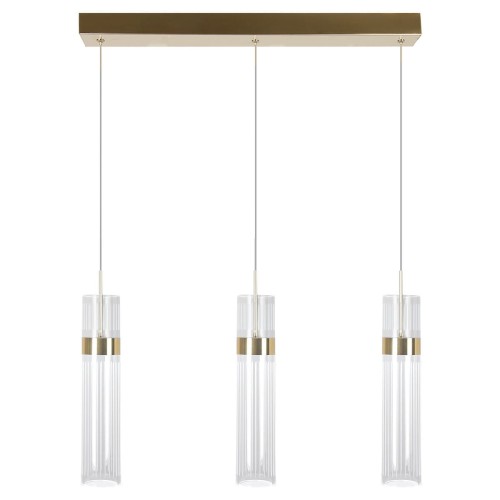 Lampa sufitowa żyrandol Ambiente LP-1510/3L GD Light Prestige Akryl/Metal Transparentny/Złoto