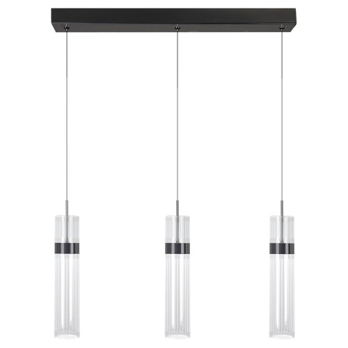 Lampa wisząca sufitowa Ambiente LP-1510/3L GR Light Prestige Akryl/Metal Transparentny/Grafitowy