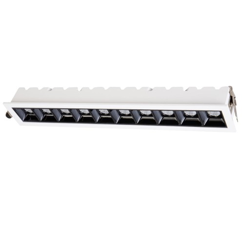 Oprawa podtynkowa Solar LP-0406/10RS WH Light Prestige Aluminium/Tworzywo sztuczne Biały/Czarny