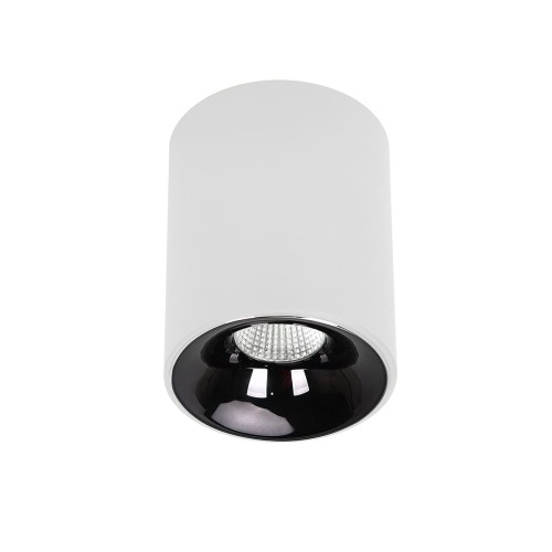 Lampa sufitowa oprawa natynkowa Tom LP-4848/1RM WH Light Prestige Metal/Plastik Biały/Czarny