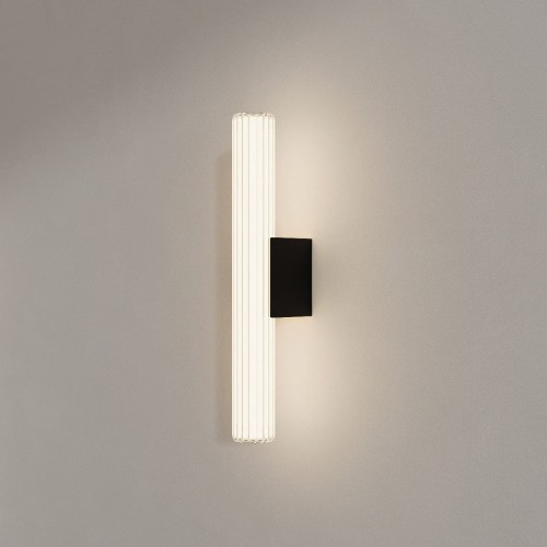 Lampa ścienna kinkiet Linea LP-0510/1W-45 BK Light Prestige Szkło/Metal Transparentny/Czarny