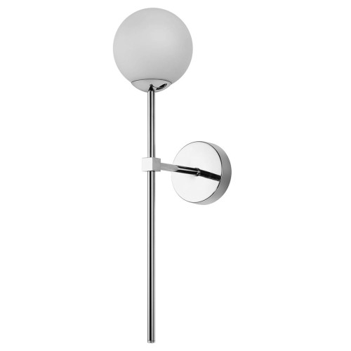 Lampa ścienna kinkiet Piruleta LP-008/1W CH Light Prestige 1x G9 Metal/Szkło Chrom/Biały