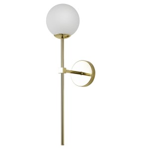 Lampa ścienna kinkiet Piruleta LP-008/1W GD Light Prestige 1x G9 Metal/Szkło Złoty/Biały