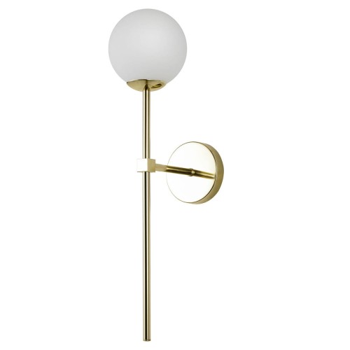 Lampa ścienna kinkiet Piruleta LP-008/1W GD Light Prestige 1x G9 Metal/Szkło Złoty/Biały
