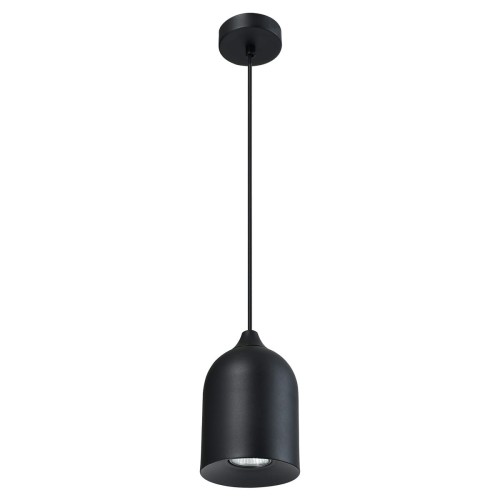 Lampa wisząca sufitowa Nilo LP-0110/1P BK Light Prestige 1x8W GU10 Metal Czarny