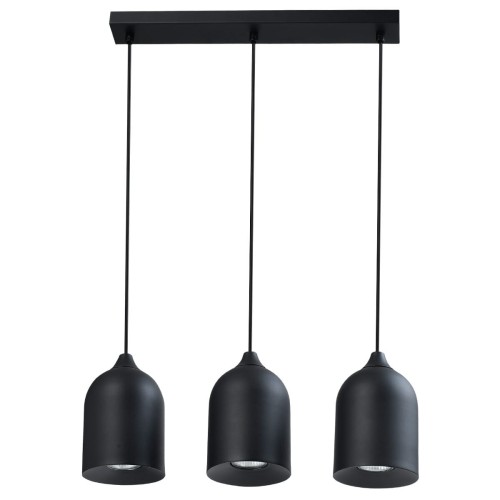 Lampa wisząca sufitowa Nilo LP-0110/3L BK Light Prestige 3x8W GU10 Metal Czarny