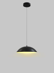 Lampa wisząca pojedyncza Rosskoff 6001-104 Aviano Lighting 1xLED 19W Metal Czarny Mat / Złoty