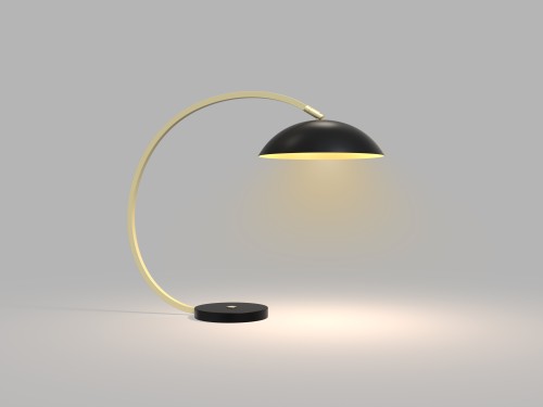 Lampa stojąca Rosskoff 8001-104 Aviano Lighting 1xLED 10,5W Metal Czarny Mat / Złoty