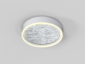 Lampa sufitowa plafon Bordeaux 9002-103M Aviano Lighting 1xLED 37W Metal / Tworzywo Srebrny