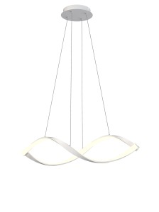 Lampa wisząca 6033-0106 Aviano Lighting 2xLED 52W Metal / Tworzywo Biały
