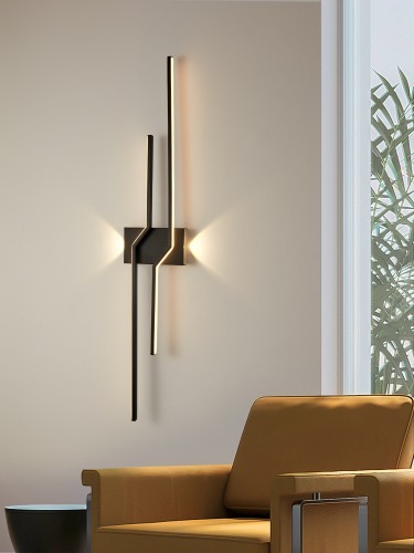 Lampa ścienna kinkiet Linealo 4202-0410S Aviano Lighting 4xLED 25W Metal / Tworzywo Czarny Mat