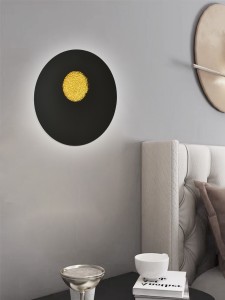 Lampa ścienna kinkiet Savelo 4207-0110 Aviano Lighting 2xLED 24W Metal / Tworzywo Czarny Mat / Złoty