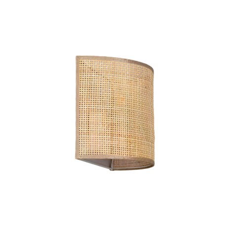 Lampa ścienna kinkiet Boho ABR-KL-BH-E14 Abruzzo 1xE14 25W Rattan Brązowy