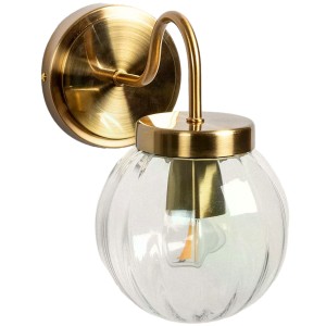 Lampa ścienna kinkiet Milano ABR-KZS-E27 Abruzzo 1xE27 40W Szkło, Metal Złoty