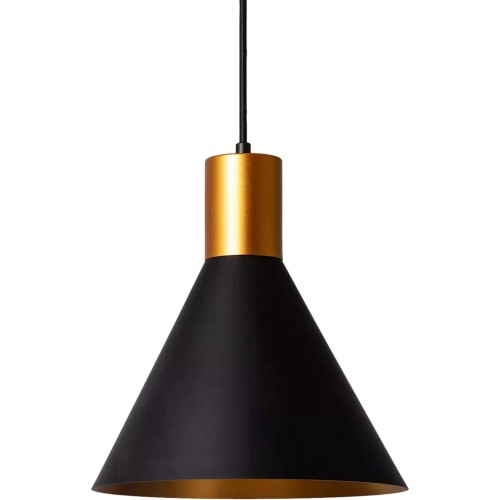 Lampa wisząca Salvatore ABR-KWSZ-E27 Abruzzo 1xE27 40W Aluinium Czarno/Złoty