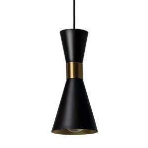 Lampa wisząca Salvatore ABR-KWSZ2-E27 Abruzzo 1xE27 40W Aluinium Czarno/Złoty