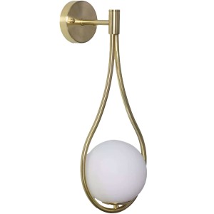 Lampa ścienna kinkiet Milano ABR-KA-G9 Abruzzo 1xG9 40W Szkło, Metal Złoty