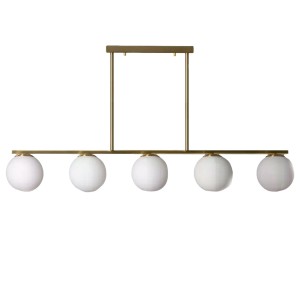 Lampa wisząca Milano ABR-LWM-6XE27 Abruzzo 5xE27 40W Szkło, Metal Złoty