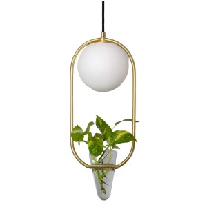 Lampa wisząca Milano ABR-LWU-E27 Abruzzo 1xE27 40W Szkło, Metal Złoty