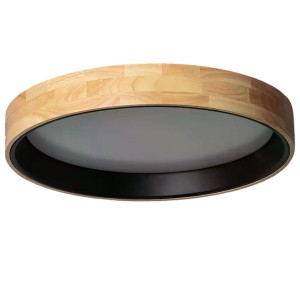 Lampa sufitowa plafon naturale ABR-PLODV-C-30WW-CCT Abruzzo 1xLED Metal Drewniany