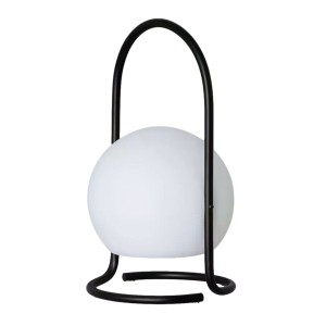 Lampa stojąca stołowa Milano ABR-LSK-USB Abruzzo 1xE27 Metal Czarny
