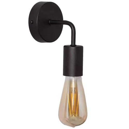 Lampa ścienna kinkiet Tesoro ABR-KR-C-E27 Abruzzo 1xE27 40W Metal Czarny