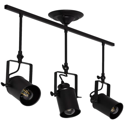 Lampa sufitowa RETRO ABR-RRT-C-3XE27 Abruzzo 3xE27 3x20W Metal Czarny