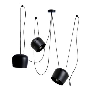 Lampa wisząca Spider ABR-SHIL-E27 Abruzzo 3xE27 Aluminium Czarny