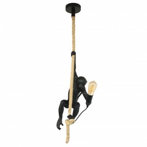 Lampa wisząca Monkey ABR-KAR-C Abruzzo 1xE27 40W Żywica Czarny