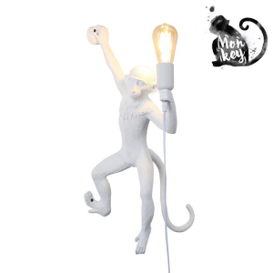 Lampa wisząca Monkey ABR-KAR3-B Abruzzo 1xE27 40W Żywica Biały