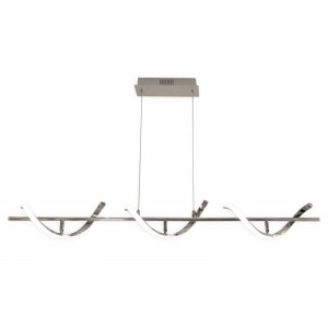 Lampa wisząca Spirali ABR-LAZZA-30W Abruzzo 1xLED Aluminum Chrom