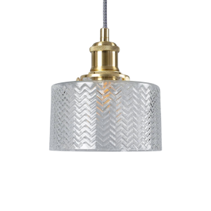 Lampa wisząca Wanda ABR-SLWW Abruzzo 1xE27 20W Szkło Złoty