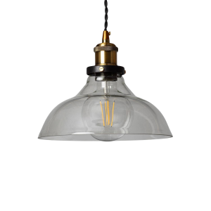 Lampa wisząca Hinti ABR-SLWH Abruzzo 1xE27 20W Szkło Czarny