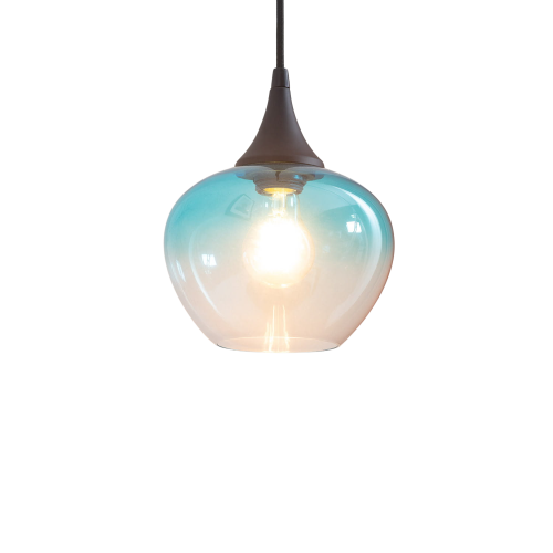 Lampa wisząca BlueSky ABR-BSE27 Abruzzo 1xE27 40W Szkło Czarny
