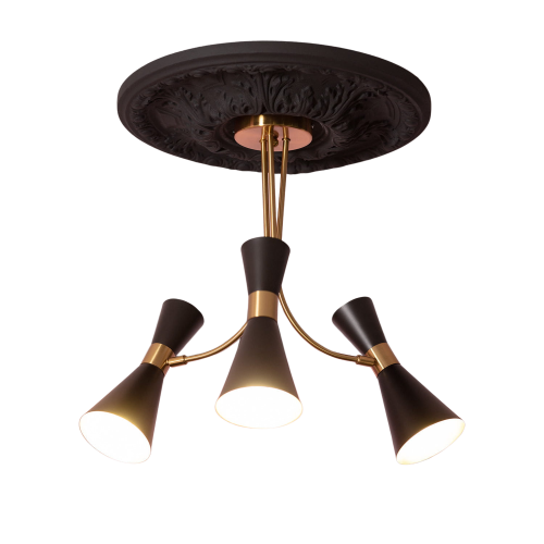 Lampa sufitowa żyrandol Salvatore ABR-ZZSAL3XE27 Abruzzo 3xE27 20W Metal Czarny
